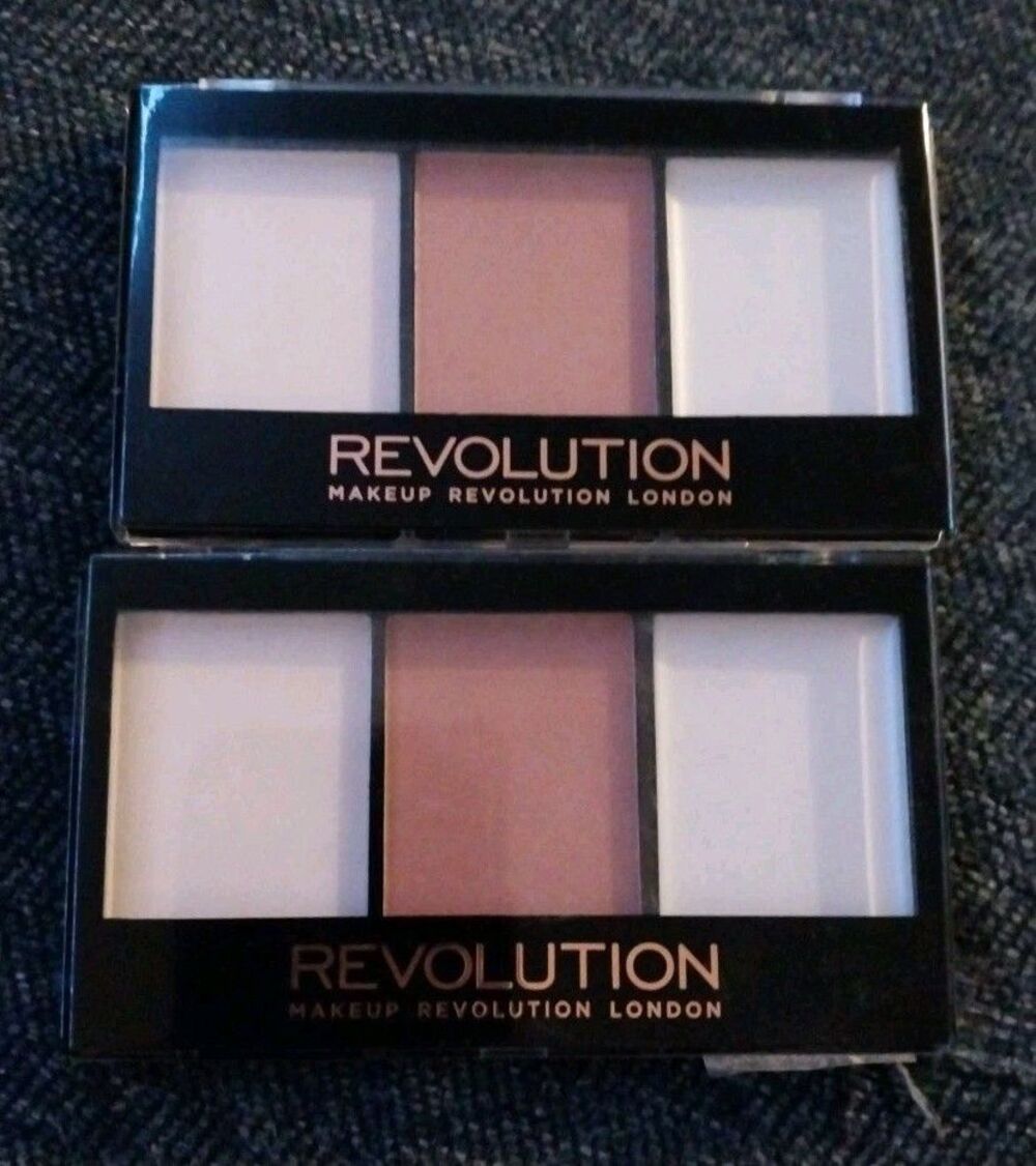 MAKEUP REVOLUTION Ultra Sculpt & Contour Palette Set Lot of 2 Fair NIB